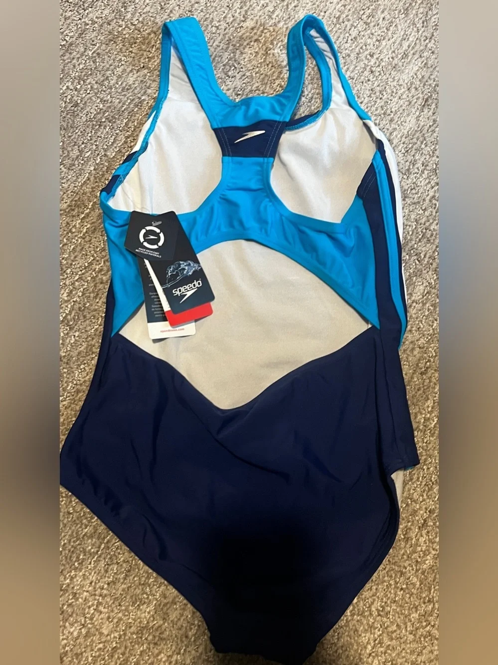 Speedo Girl's Swimsuit One Piece Infinity Splice Thick Strap 1153/bb6